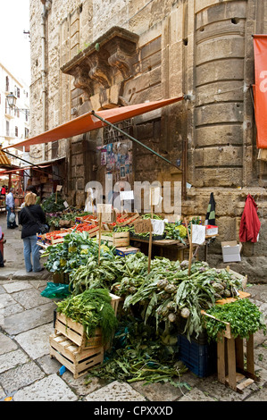 L'Italie, la Sicile, Palerme, marché sur la Piazza Ballaro Banque D'Images