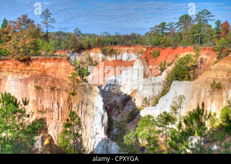 Providence canyon, GA Banque D'Images