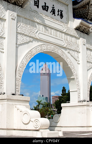 Taiwan, Taipei, National Chiang Kai-shek Memorial Hall érigé en mémoire de Chang Kai-shek, ancien président de la République de Banque D'Images