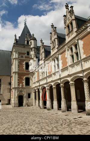 Chateau de Blois, aile Louis XII, Blois, Loir-et-Cher, Loire, France Banque D'Images