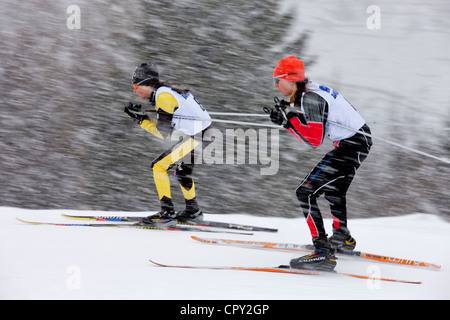 France, Savoie, Naves, vallée de la Tarentaise, le cadre des concours de patinage artistique Banque D'Images