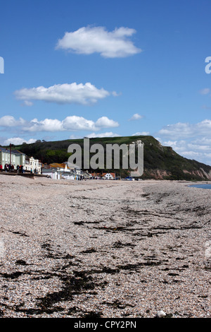 Plage de l'EST DU DEVON SEATON. UK. Banque D'Images