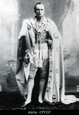 GEORGE NATHANIEL CURZON (1859-1925) en tant que vice-roi de l'Inde en 1899 Banque D'Images