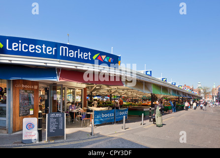 Marché du centre-ville de Leicester Leicestershire East Midlands England UK GB EU Europe Banque D'Images