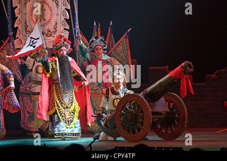 L'opéra de Pékin Beijing Chine Yuan Chung Huang est effectuée dans Chang'an theater plus célèbre lieu à Beijing Li Chen Yu Su Banque D'Images