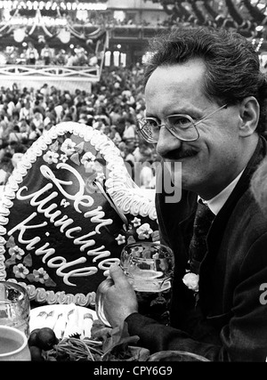 Ude, Christian, * 26.10.1947, politicien allemand (SPD), demi-longueur, oktoberfest, festival de bière de Munich, ouverture, 1991, Banque D'Images