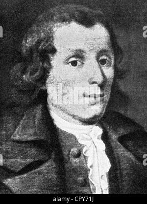 Christian Gottlob Neefe,, 5.2.1748 - 26.1.1798, musicien Allemand (compositeur), tuteur de Beethoven, portrait, peinture, Stuttgart, Allemagne, la propriété privée, l'artiste n'a pas d'auteur pour être effacé Banque D'Images