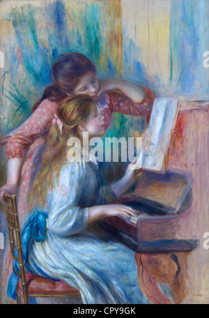 Les jeunes filles au piano, par Pierre-Auguste Renoir, 1892, Musée de l'Orangerie Musée, Paris, France, Europe, UNION EUROPÉENNE Banque D'Images