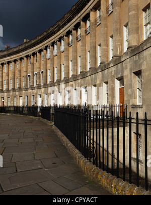 Royal Crescent, Bath. Le Somerset. L'Angleterre. UK. Banque D'Images