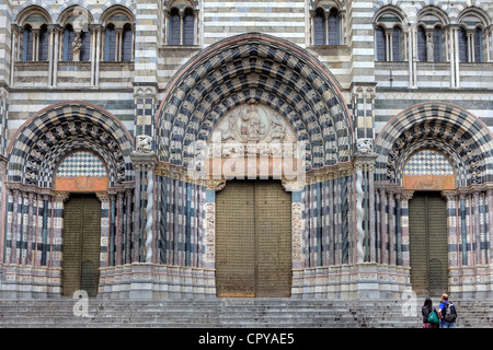 Cathédrale, San Lorenzo, Gênes, ligurie, italie Banque D'Images