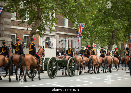 Les Kings Royal Horse Artillery Banque D'Images