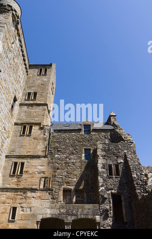 Castle Campbell, Dollar, Clackmannanshire, en Écosse. Détails architecturaux. Banque D'Images