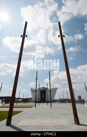 Des cales sur lesquelles Titanic et Olympic ont été construites, à Belfast en Irlande du Nord Banque D'Images