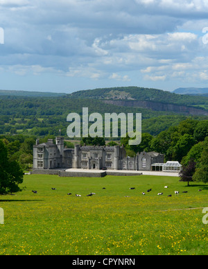 Leighton Hall, Yealand Conyers, Lancashire, Angleterre, Royaume-Uni, Europe. Banque D'Images