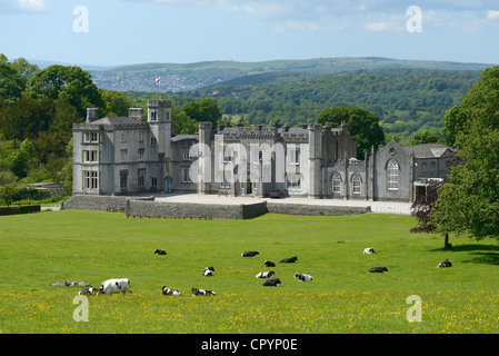 Leighton Hall, Yealand Conyers, Lancashire, Angleterre, Royaume-Uni, Europe. Banque D'Images