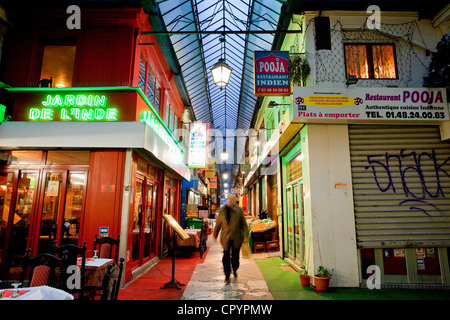 France, Paris, également appelé le quartier indien Little India de Paris, Passage Brady Banque D'Images