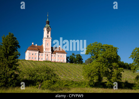 Monastère de Birnau, sur le lac de Constance, Bade-Wurtemberg, Allemagne, Europe Banque D'Images