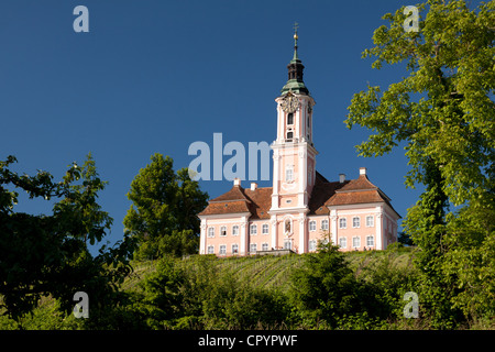 Monastère de Birnau, sur le lac de Constance, Bade-Wurtemberg, Allemagne, Europe Banque D'Images