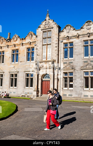 L'Université de St Andrews, St Salvators quadrangle, St Andrews, Fife, en Écosse. Banque D'Images