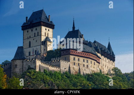 Le Château de Karlstejn, Karlstejn, République Tchèque, Europe Banque D'Images