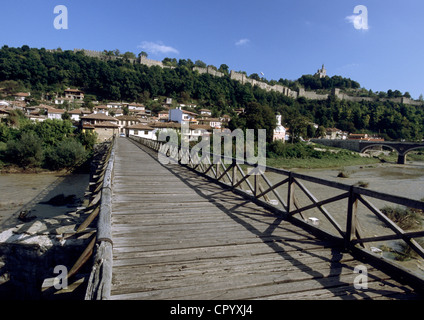 La Bulgarie, Veliko Tarnovo sur la rivière Yantra Banque D'Images