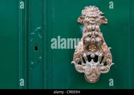 Heurtoir de porte avant, La Valette, Malte, Europe Banque D'Images