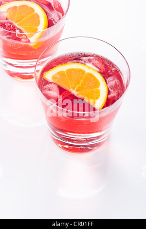 Close up de cocktails fruités Banque D'Images