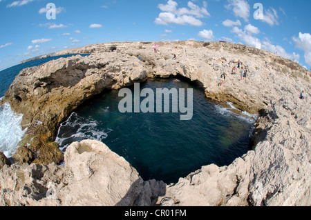 Littoral, Cape Tarhankut, Tarhan Qut, Crimea, Ukraine, Europe de l'Est Banque D'Images