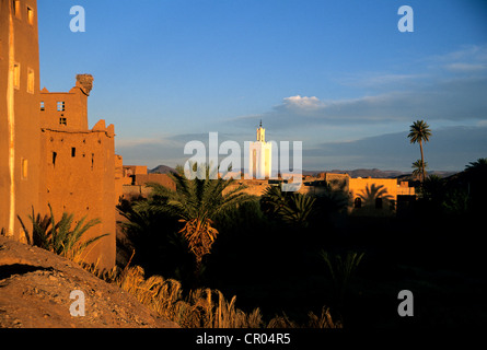 Le Maroc, Haut Atlas, près de Ouarzazate, Kasbah de Taourirt Banque D'Images