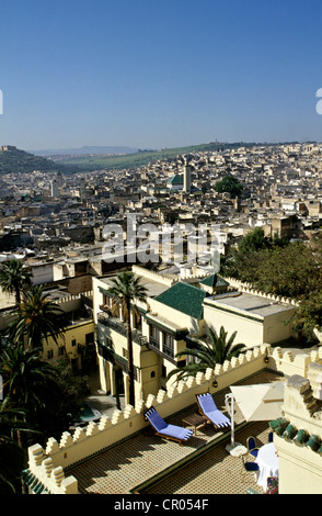 Le Maroc, Moyen Atlas, Fès, ville impériale, Le Sofitel Palais Jamai Hotel Banque D'Images