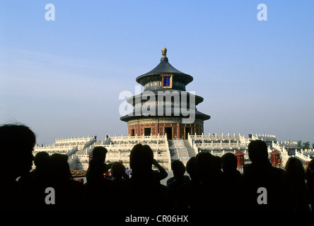 La Chine, Pékin, Temple du Ciel (Tian Tan) inscrite au Patrimoine Mondial de l'UNESCO Banque D'Images