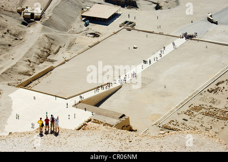 L'Égypte, de la Haute Égypte, vallée du Nil, environs de Louxor, nécropole de Thèbes, au patrimoine mondial de l'UNESCO, Secteur de l'ouest de Deir El Bahri, Banque D'Images