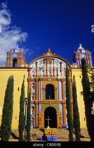 Le Mexique, l'État de Oaxaca, Ocotlan de Morelos, Église Santa Ana Zegache Banque D'Images