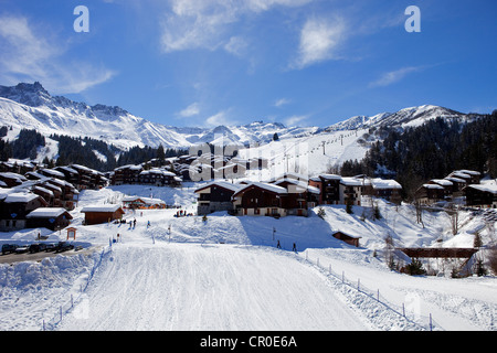 France, Savoie, Tarentaise, Massif de la Vanoise, Valmorel Banque D'Images