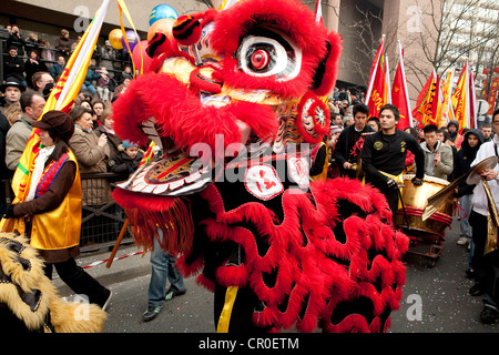 France, Paris, défilé du Nouvel an chinois 24 Banque D'Images