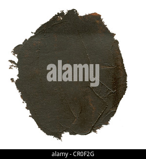 Aquarelle brun blob, isolated on white Banque D'Images