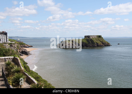 Tenby et St Catherines Island Banque D'Images