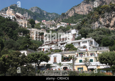 Positano sur la côte Amalfi, Italie Banque D'Images