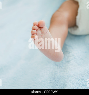 Petit Pied de bébé nouveau-né Banque D'Images