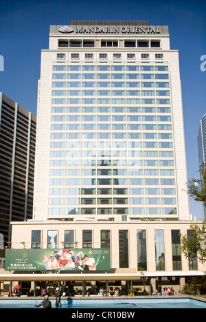 La Chine, Hong Kong, Central District, l'hotel Mandarin Oriental Banque D'Images