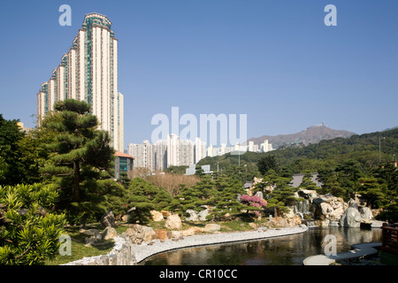 La Chine, Hong Kong, Kowloon, Wong Tai Sin, Nan Lian inspiré par la dynastie des Tang Banque D'Images