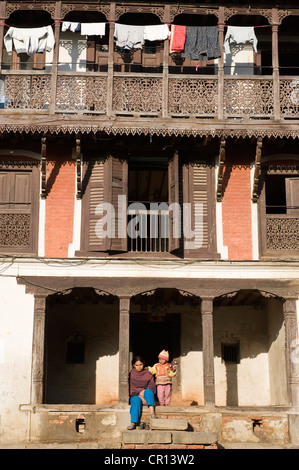 Au Népal, la vallée de Katmandou classée au Patrimoine Mondial de l'UNESCO, Zone Bagmati, Bhaktapur Banque D'Images