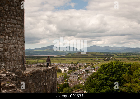 Photos d'architecture d'Harlech Castle, construit pour Edward 3e par Maître James de Saint George Banque D'Images