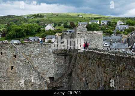 Photos d'architecture d'Harlech Castle, construit pour Edward 3e par Maître James de Saint George Banque D'Images