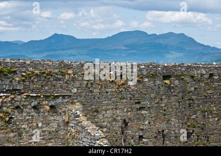 Photos d'architecture d'Harlech Castle, construit pour Edward 3e par Maître James de Saint George Banque D'Images