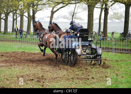 Championnat de courses de chariot à Horst Pays-Bas Banque D'Images