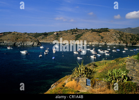 Espagne, Catalogne, province de Gérone, de l'Alt Emporda comarca, la baie de Port Lligat Banque D'Images