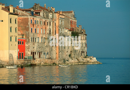 La Croatie, Istrie, Rovinj, Côte Adriatique Banque D'Images