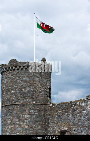 Photos d'architecture d'Harlech Castle, construit pour Edward 3e par Maître James de Saint George Banque D'Images