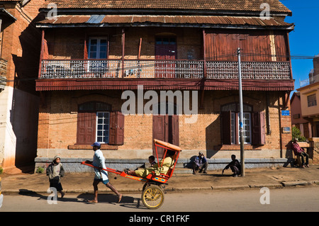 Madagascar, hauts plateaux du centre, ancienne province d'Antananarivo, Région du Vakinankaratra, National Road 7, Antsirabe, au Banque D'Images